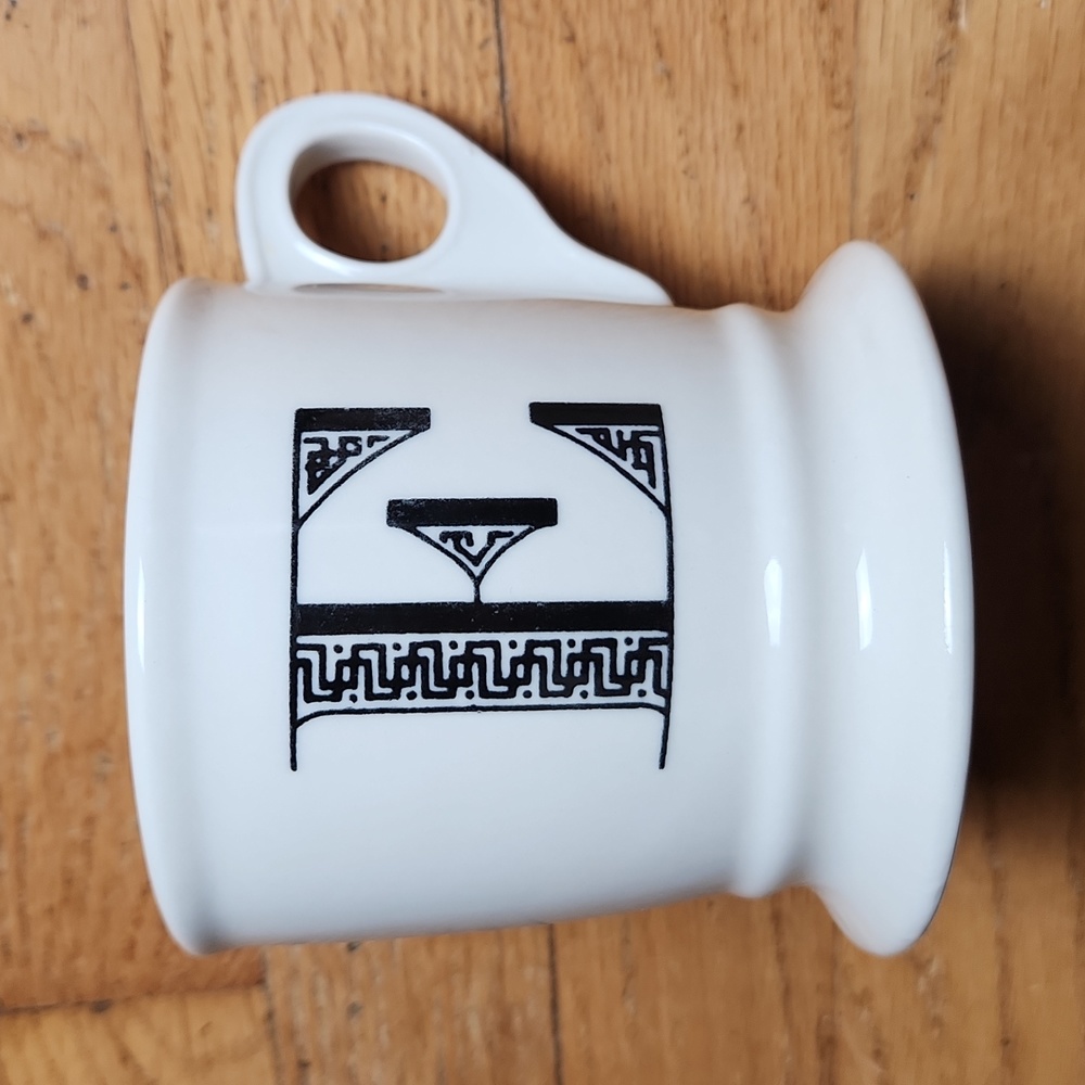 Anthropologie letter 'E' initial monogram mug